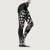 Elegantes Niedliches Herzdesign Leggings (Rechts)