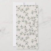 Elegantes Niedliches Hirschblütenfest Einladung (Rückseite)