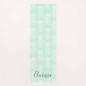 Elegantes niedliches hübsches tadelloses grünes yogamatte (Vorderseite)