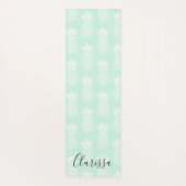 Elegantes niedliches hübsches tadelloses grünes yogamatte (Rückseite)