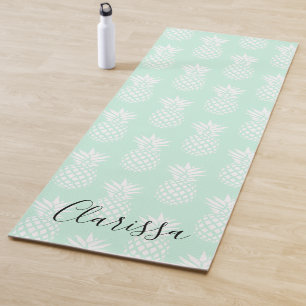 Elegantes niedliches hübsches tadelloses grünes yogamatte