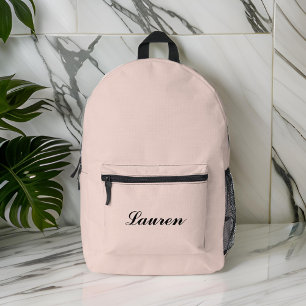 Elegantes Niedliches Minimalistisches Schwarzes Sk Bedruckter Rucksack