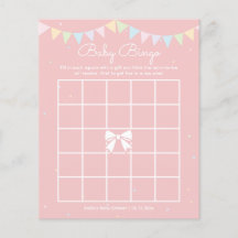 Elegantes Niedliches Pink Bow Girl Baby Shower Bin