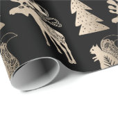 Elegantes niedliches Rose-Weihnachtsmuster Geschenkpapier (Rolleneckpunkt)