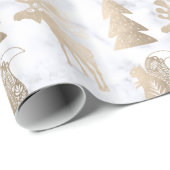 Elegantes niedliches Rose-Weihnachtsmuster Geschenkpapier (Rolleneckpunkt)