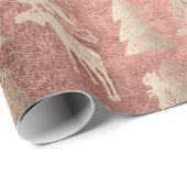 Elegantes niedliches Rose-Weihnachtsmuster Geschenkpapier (Rolleneckpunkt)