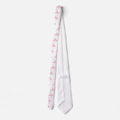 elegantes niedliches stilvolles Flamingo Krawatte (Rückseite)