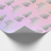 Elegantes niedliches Weihnachtsmuster Geschenkpapier (Ecke)
