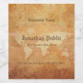 Elegantes Nostalgisches altes Papier aussehen Trin Weinetikett (Einzelnes Label)