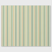 Elegantes Nostalgisches Retro Stripes Wrapping Pap Geschenkpapier (Flach)