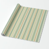 Elegantes Nostalgisches Retro Stripes Wrapping Pap Geschenkpapier (Ungerollt)
