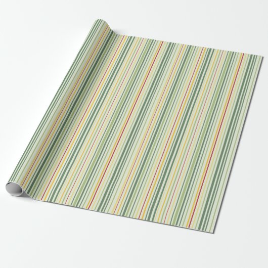 Elegantes Nostalgisches Retro Stripes Wrapping Pap Geschenkpapier (Ungerollt)