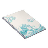 Elegantes Notebook mit eleganter maritimer Ästheti Notizblock (Rechte Seite)