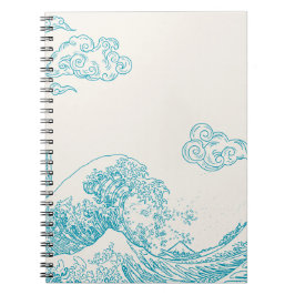 Elegantes Notebook mit eleganter maritimer Ästheti Notizblock