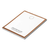 Elegantes Notepad mit Gold-Logo Notizblock (Rotiert)