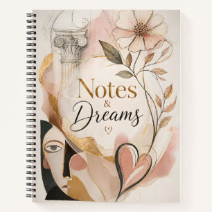 Elegantes Notiz- und Traumjournal Notizblock