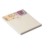 Elegantes Notizblock mit Blumen (angewinkelt)