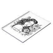 Elegantes Notizbuch für junge Dame Rose Notizblock (Linke Seite)