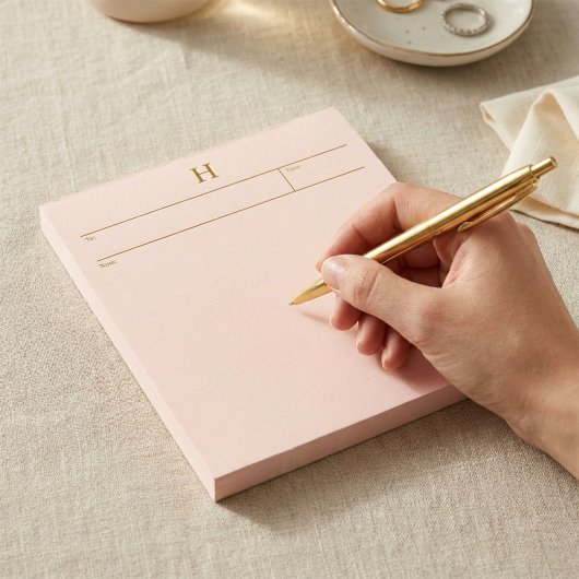 Elegantes Notizbuch mit Monogramm für sie Notizblock