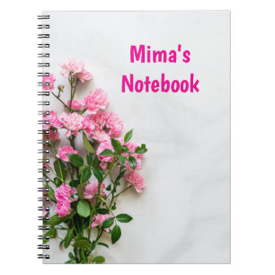 Elegantes Notizbuch mit personalisiertem Vornamen  Notizblock