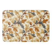 Elegantes Oak Leaf & Pinecone Herbstmuster Badematte (Vorderseite)