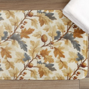 Elegantes Oak Leaf & Pinecone Herbstmuster Badematte