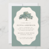 Elegantes Oak Tree Süd Wedding Brautparty Einladung (Vorderseite)