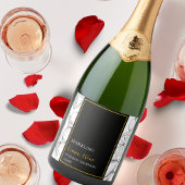 Elegantes Obstbäum Limones Weinkeller Schaumweinetikett