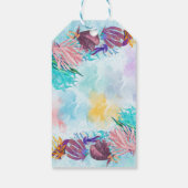 Elegantes Ocean Octopus Baby Shower Gif Geschenkanhänger (Rückseite)