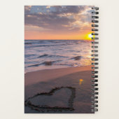 Elegantes Ocean Sunset Name Journal Spiral Noteboo Notizblock (Rückseite)