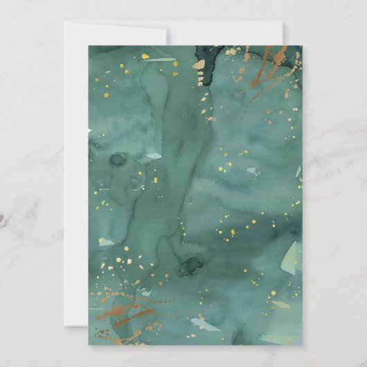 Elegantes, offenes Haus Babydusche Einladung (Rückseite)