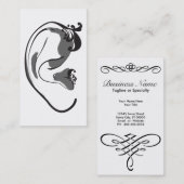 elegantes Ohr Visitenkarte (Vorne/Hinten)