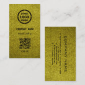 Elegantes Olive Beruflich Design Moderner QR Code Visitenkarte (Vorne/Hinten)
