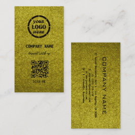 Elegantes Olive Beruflich Design Moderner QR Code Visitenkarte