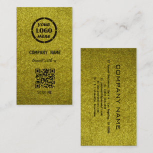 Elegantes Olive Beruflich Design Moderner QR Code Visitenkarte