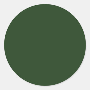 Elegantes Olive Green Blank Template Runder Aufkleber