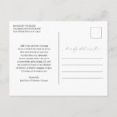 Elegantes Olive Green Modernes Business Vielen Dan Postkarte (Rückseite)