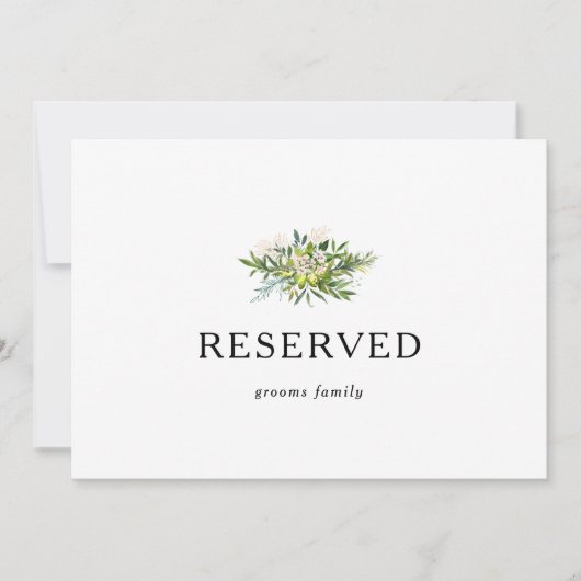 Elegantes Olive Greenerved Zeichen (Vorderseite)