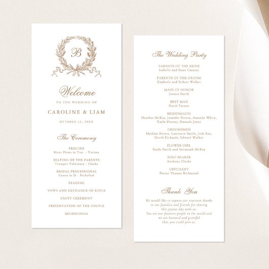 Elegantes Olive Oak Vintag Wreath Programm