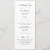 Elegantes Olive Oak Vintage Kresszeit Programm (Rückseite)