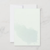 Elegantes Olive Sprig Herzkloster Brautparty Dankeskarte (Rückseite)