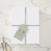 Elegantes Oliven-Dankeschön-Tag Geschenkanhänger (Mit Garn)