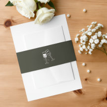 Elegantes Olivenholz Grüne Hochzeit