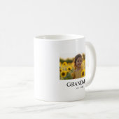 Elegantes Oma-Foto Kaffeetasse (VorderseiteRechts)