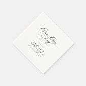 Elegantes One Day Away Probe Dinner Personalisiert Serviette (Ecke)