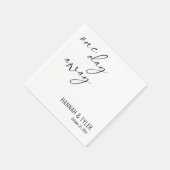 Elegantes "One Day Away" Probe Dinner Serviette (Ecke)