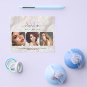 Elegantes Opal Stone Makeup Artist Foto Flyer (Einzeln)