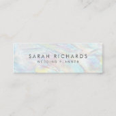 Elegantes opal Texturmuster einzigartig Mini Visitenkarte (Vorderseite)