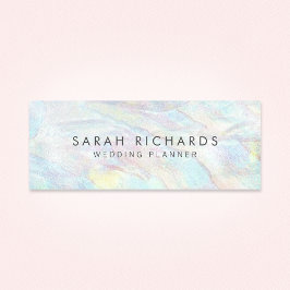 Elegantes opal Texturmuster einzigartig Mini Visitenkarte