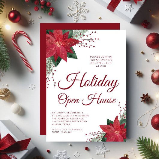 Elegantes Open House Einladung